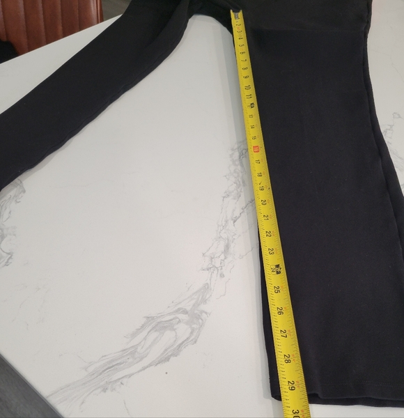 Quince Black Ultra Strech Ponte Straight Leg 4 Pcoket Business Casual Pants M - Picture 7 of 7